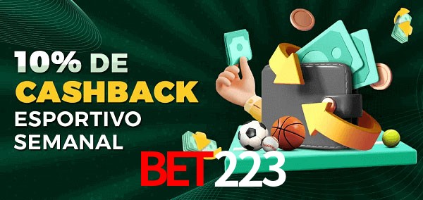 10% de bônus de cashback na bet223